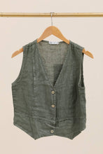 Load image into Gallery viewer, 100% Linen Vest