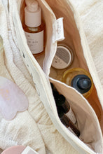 Load image into Gallery viewer, Moon Phases Canvas Toiletry Bag