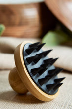 Load image into Gallery viewer, Bamboo and Silicone Scalp and Body Massager