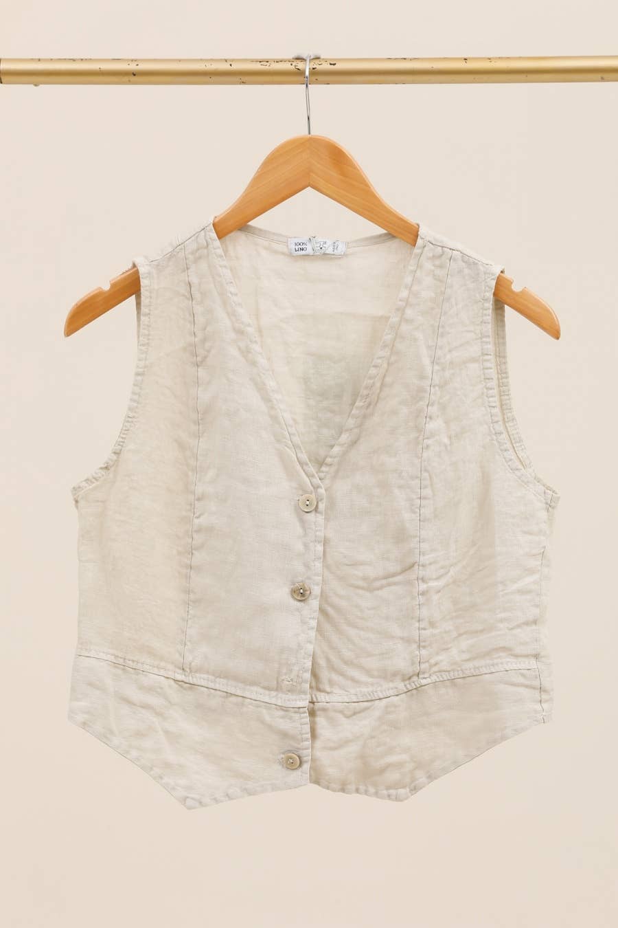 100% Linen Vest